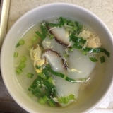 椎茸とかぶの卵スープ